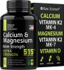 Calcium Magnesium Supplement Bone Strength Supplements with Vitamin D & K2 Plant Based Calcium Pills for Women and Men Magnesium Calcium Supplement 51