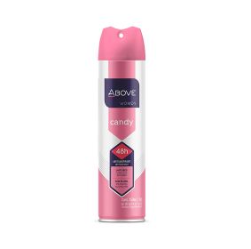 ABOVE Candy - 48 Hours Antiperspirant Deodorant - Dry Spray for Women - Notes of Lime