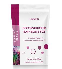 Sea Salt Fizzy Deconstructed Sleeping Beauty Bath Bomb ‚Äì 14oz Bath Fizz ‚Äì Infused with Lavender, Patchouli