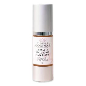 Organic Face Serum with Hyaluronic Acid and Vitamin C Helps Reduce the Appearance of Fine Lines Wrinkles 1 oz