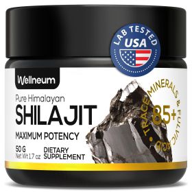 Shilajit Resin 83 Servings 50g Shilajit Pure Himalayan Organic for Maximum Potency Energy Immunity and Detox Natural Himalayan Mumiyo for Men and Wome