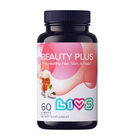 Beauty Plus Gummy Vitamin Biotin Gummies Hair and Nails Gummies All Natural Gluten Free Non GMO Biotin Hair Supplement Cream Soda Flavored 60 Count