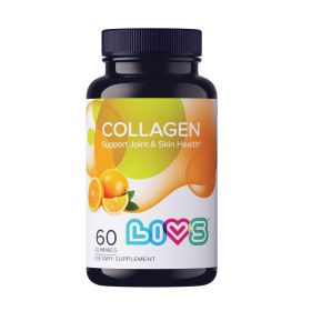 Collagen Gummies 100 mg Collagen Supplements for Women & Men Gummy Vitamins All Natural Gluten Free Non GMO Womens Vitamins Gummies Orange Flavored 60