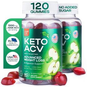 Advanced Keto ACV Gummies for Weight Loss 1000 Mg for Digestion Metabolism Detox Apple Cider Vinegar Beet FOS Fiber for Men and Women Sugar Free