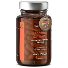 Broccoli Sprout Extract Capsules Premium Sulforaphane Supplement with 100mg Sulforaphane Antioxidant 60 Broccoli Pills Made in Germany