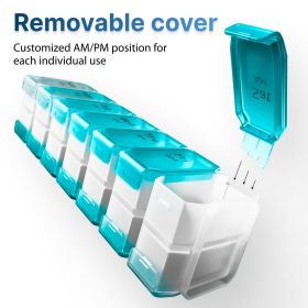 Extra Large Weekly Pill Organizer 2 Times a Day XL Pill Case Am Pm Big Pill Box 7 Day Oversized Daily Vitamin Organizer Jumbo Pill Container Medicine