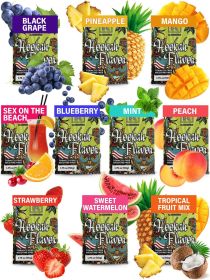 Mega Hookah Flavors Set 10x50g non tobacco hookah flavor for Hookah Bowl Peach Sweet watermelon Mango Pineapple Strawberry Blueberry Sex on the beach