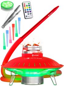 Premium Portable Red Hookah Set Red Hookah Set UFO With Everything