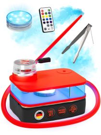 Red Hookah Set Premium Portable Hookah Set With Everything And Bag