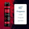 ABOVE Feel Free Zero - 12 Hours Deodorant - Dry Spray for Men - Sensual and Floriental Fragrance - Notes of Jasmine - Protects Against Sweat and Body